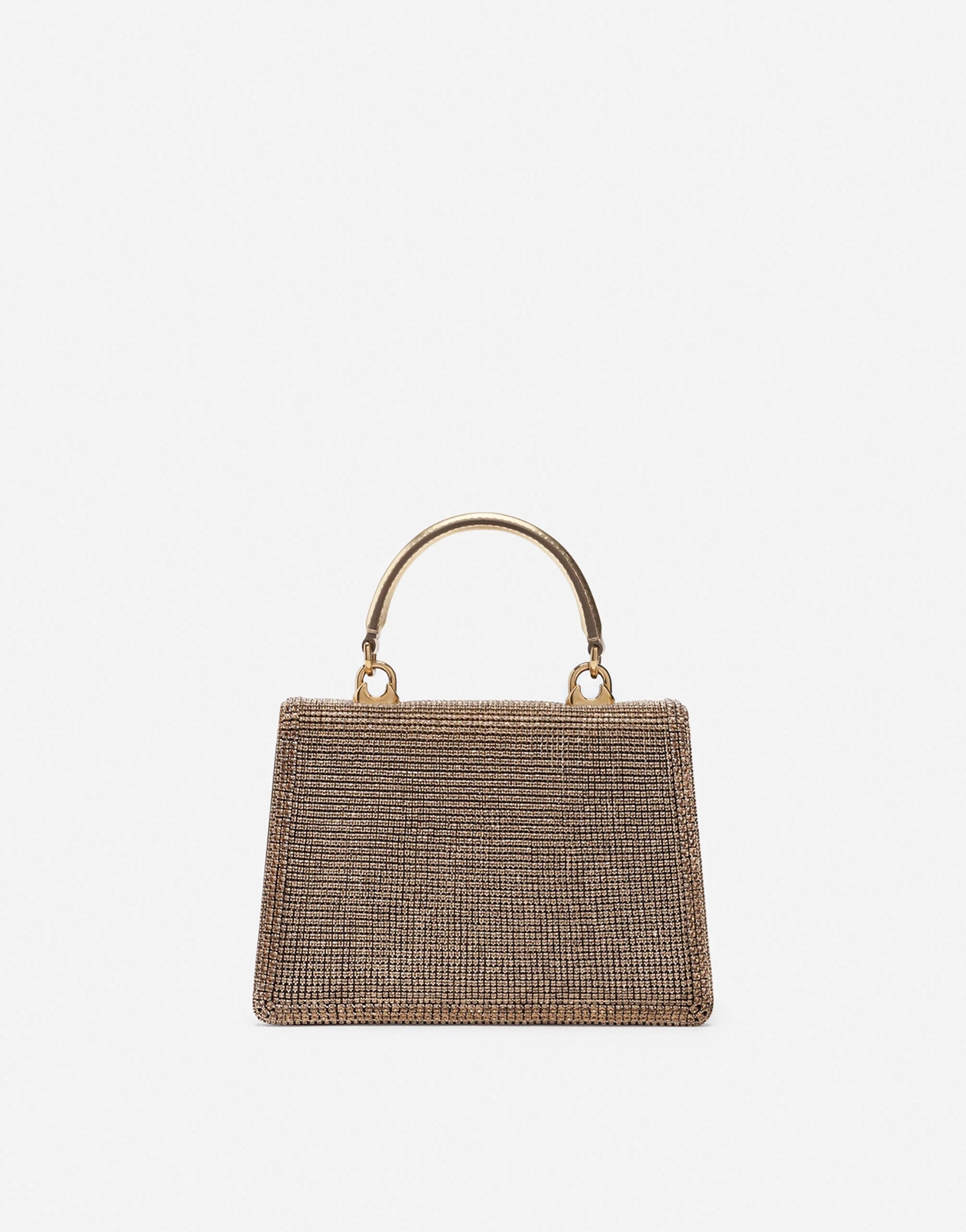 DOLCE & GABBANA DEVOTION RHINESTONE CHAIN BAG
