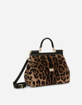D & G LEOPARD PRINT TWO WAY LARGE MISS SCILIY BAG