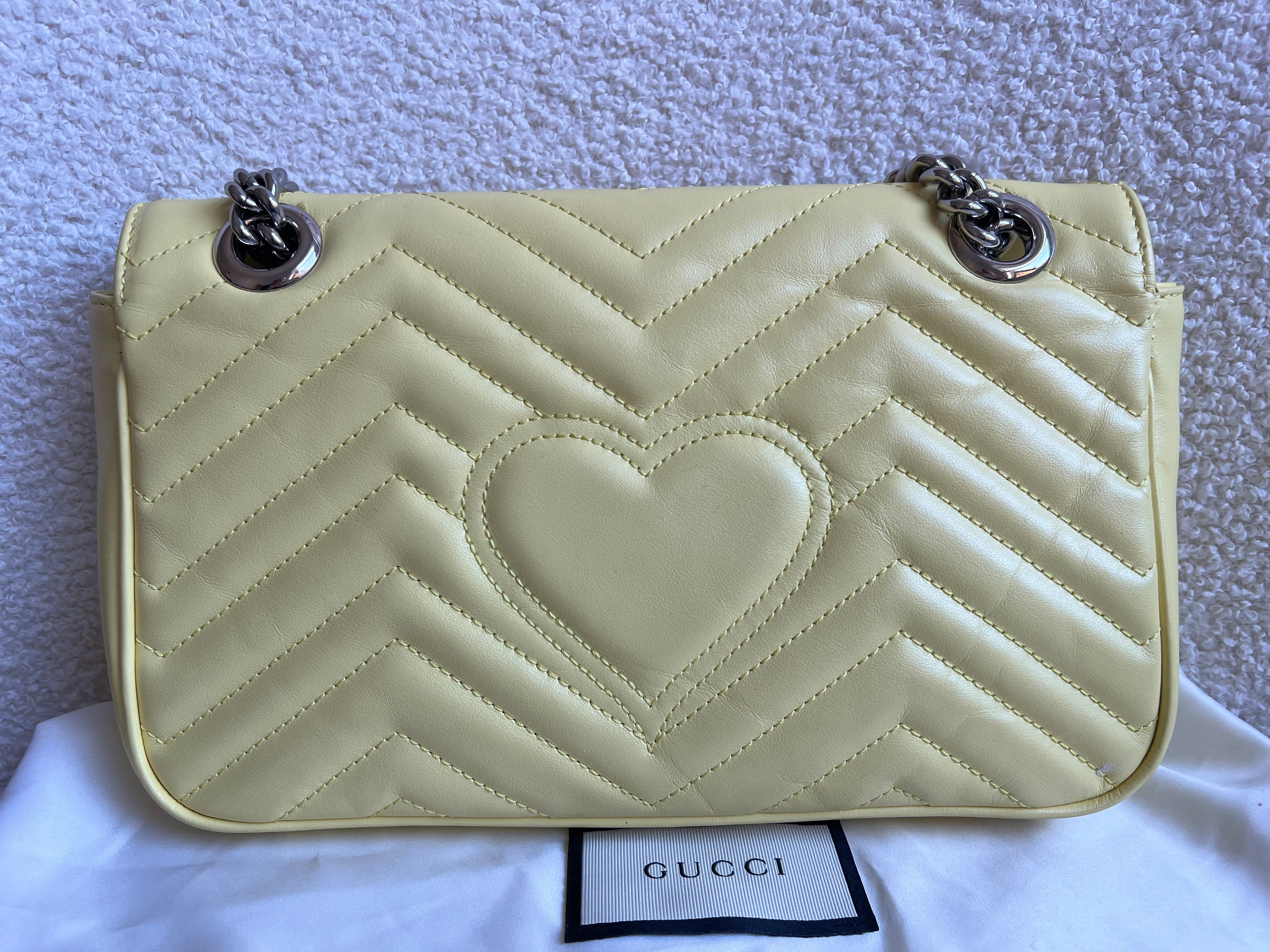 Gucci GG Yellow Marmont Small Shoulder Bag (RRP £2070)