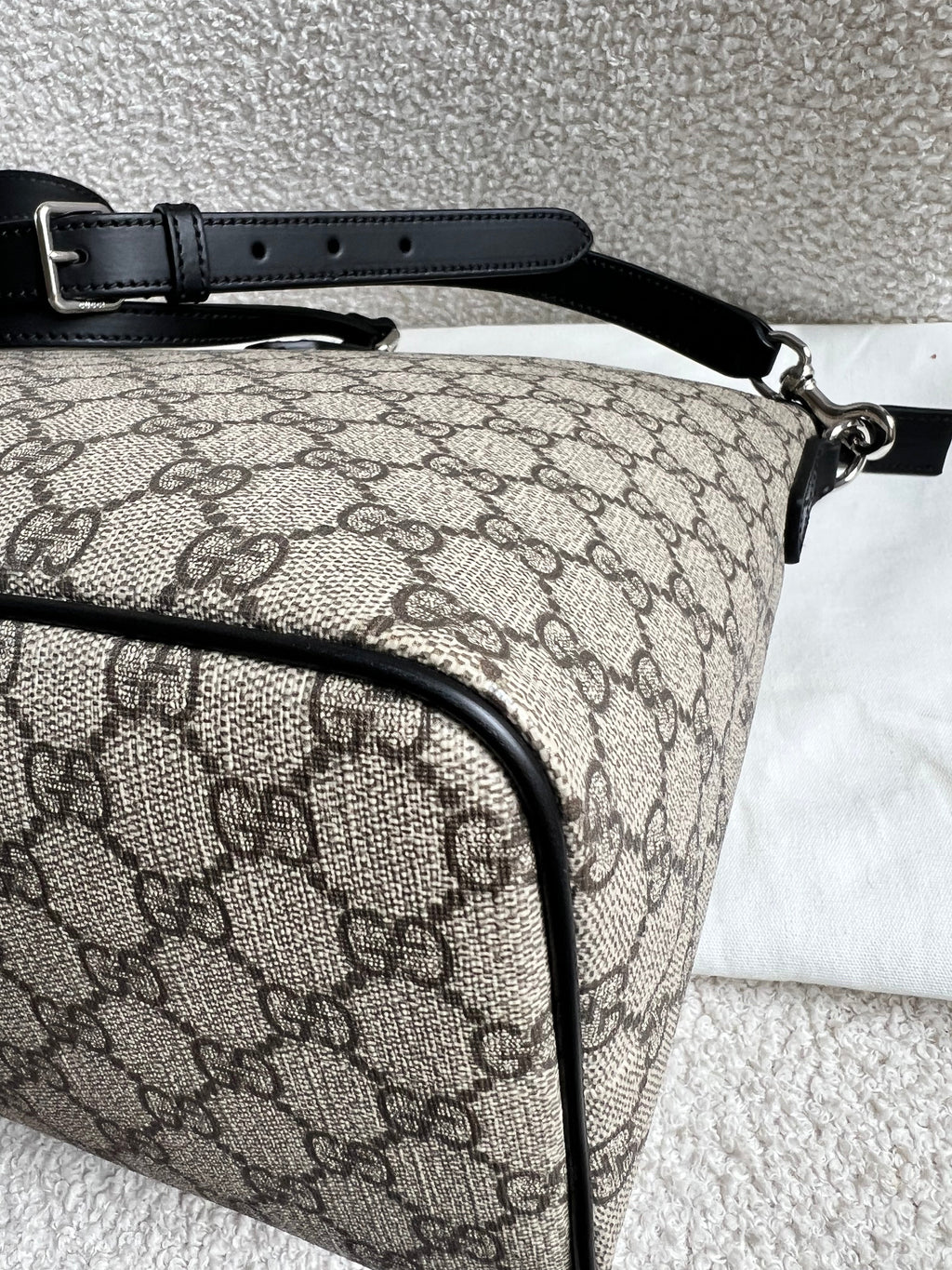 Gucci GG Supreme Coated Canvas Convertible Zip Tote
