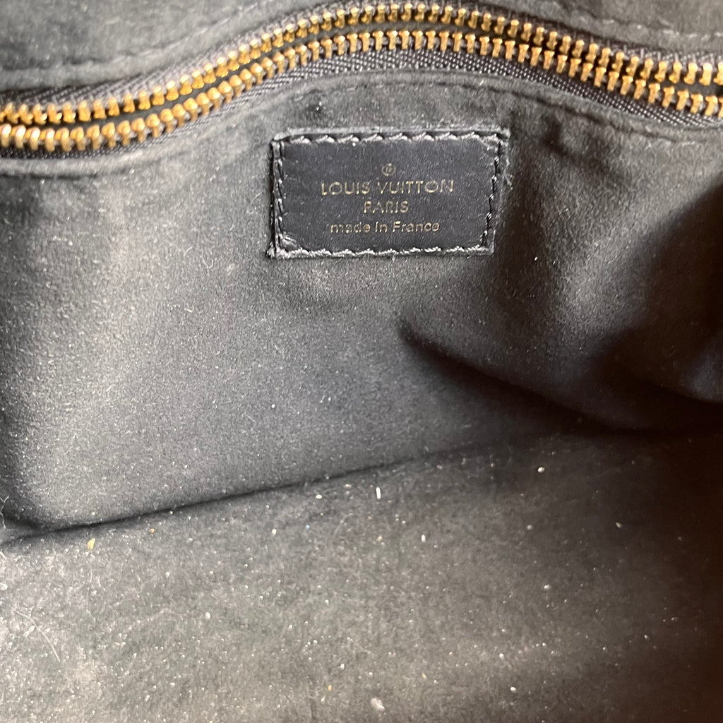 LOUIS VUITTON Petite Malle Souple Black Monogram Canvas Top Handle Bag
