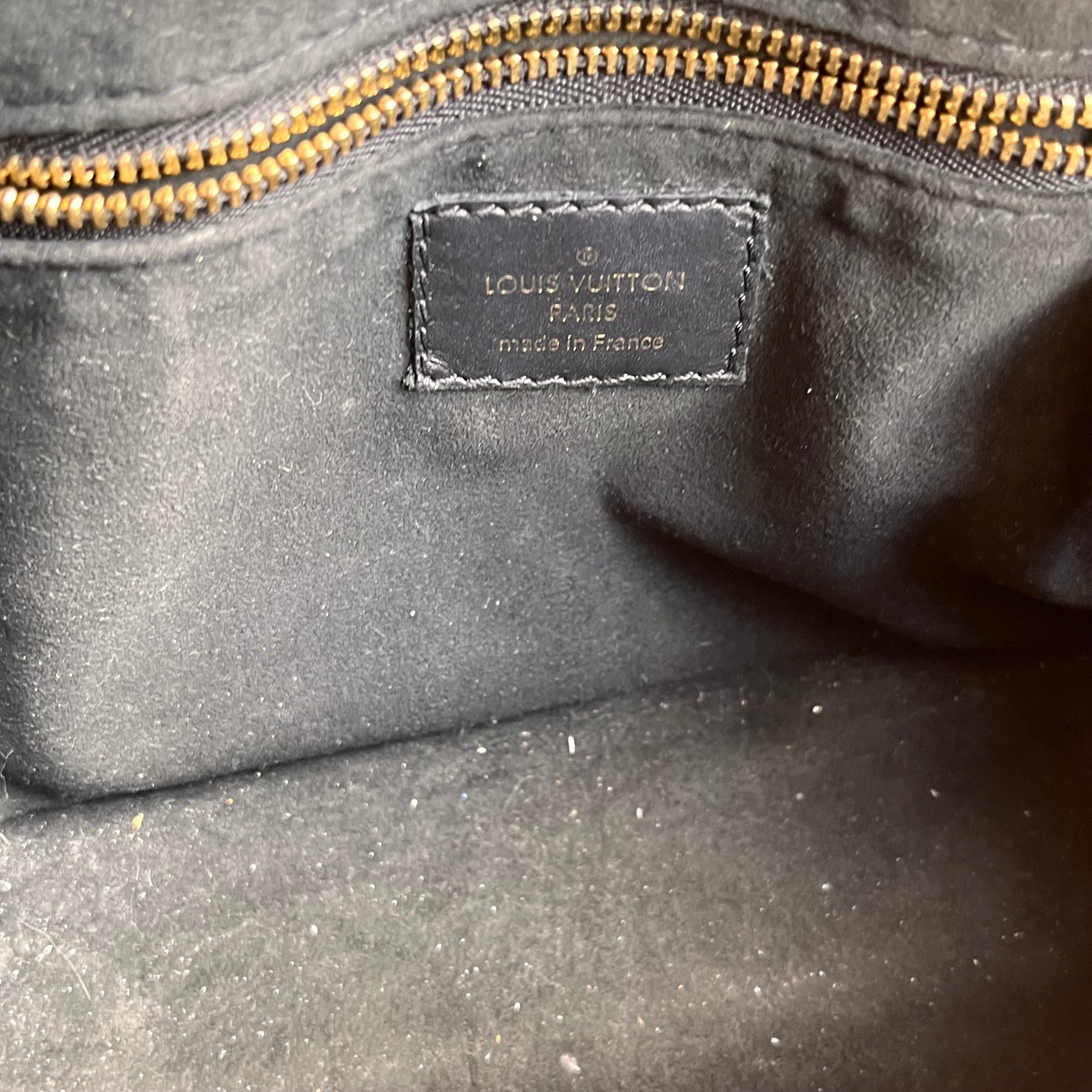 LOUIS VUITTON Petite Malle Souple Black Monogram Canvas Top Handle Bag