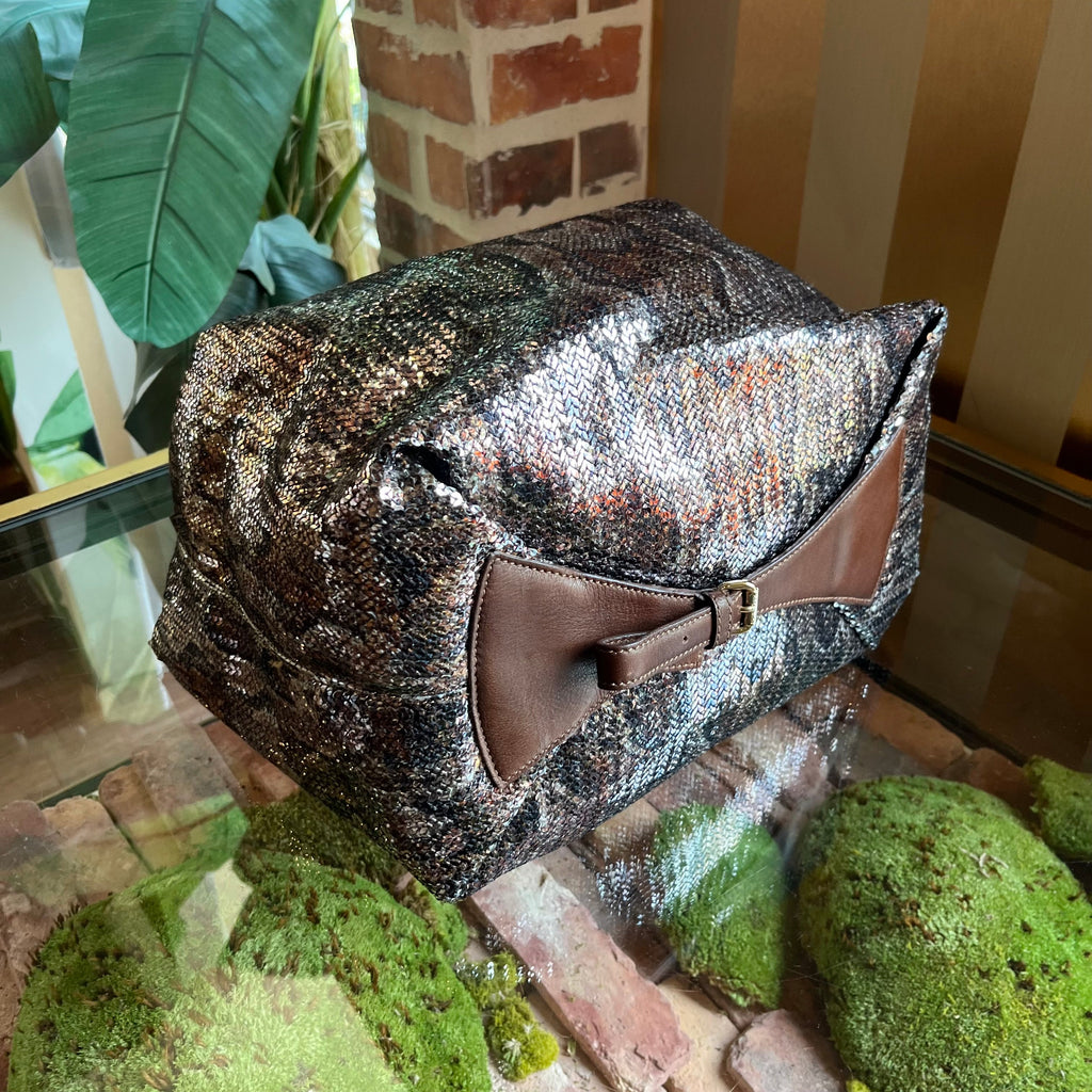JIMMY CHOO Multicolor Sequin Python Hobo