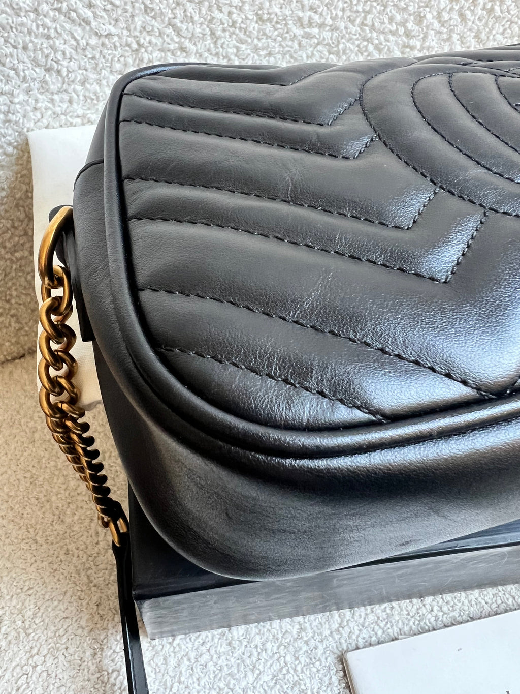 Gucci GG Black Marmont Small Shoulder Bag (RRP £1440)