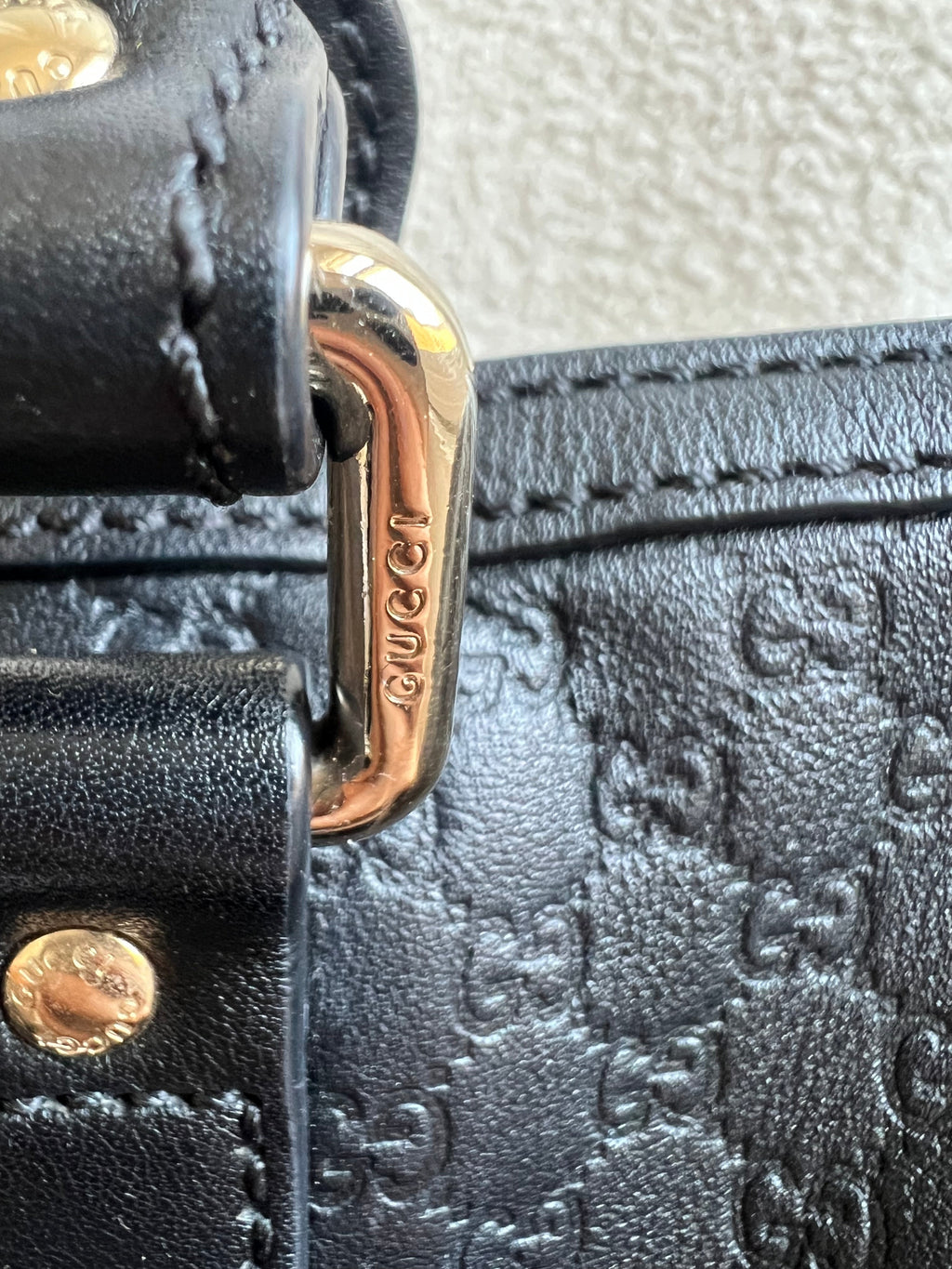 Gucci Black Guccissima Large Boston Joy (RRP £1250)