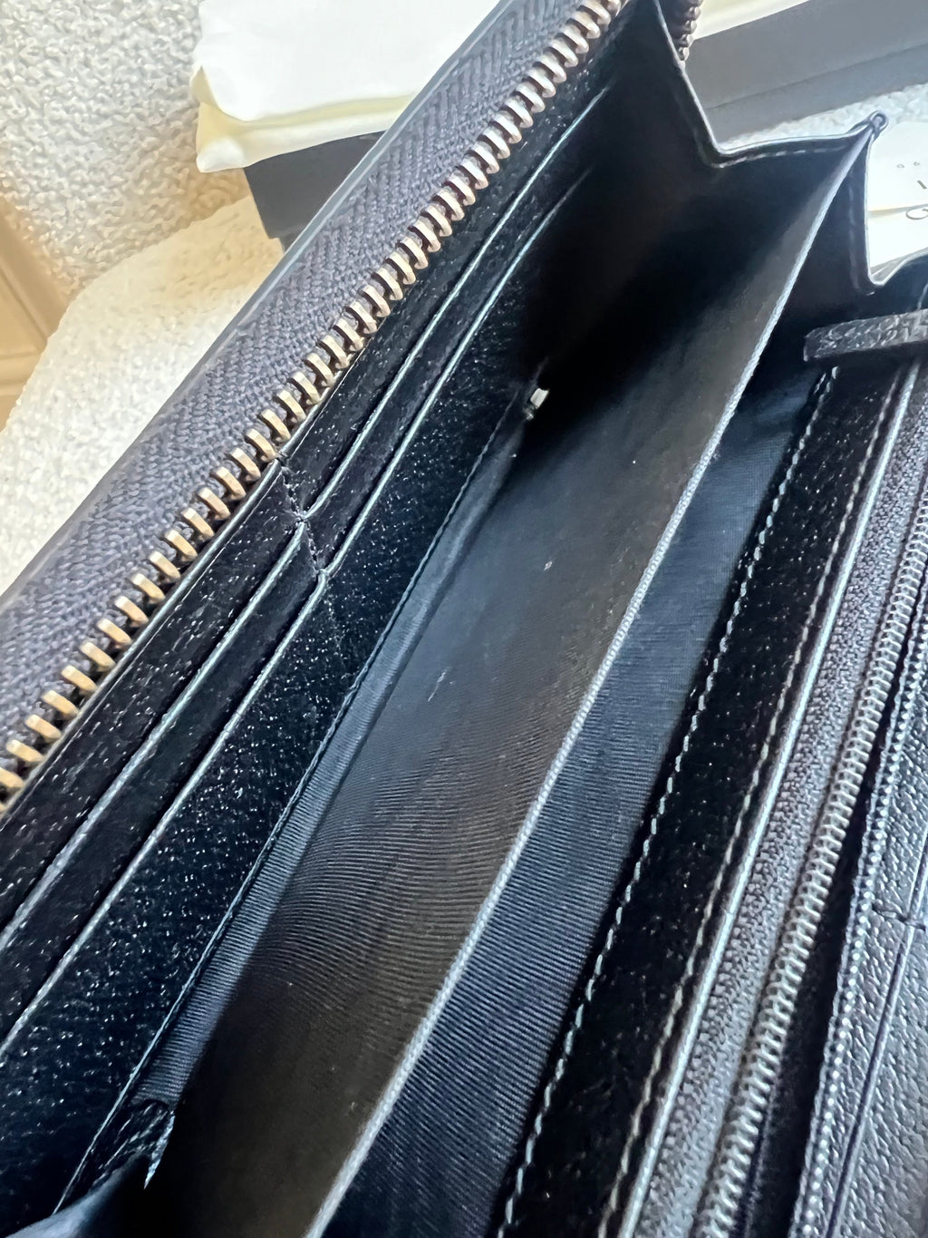 Gucci Black Animalier Wallet Zip Around (RRP £530)