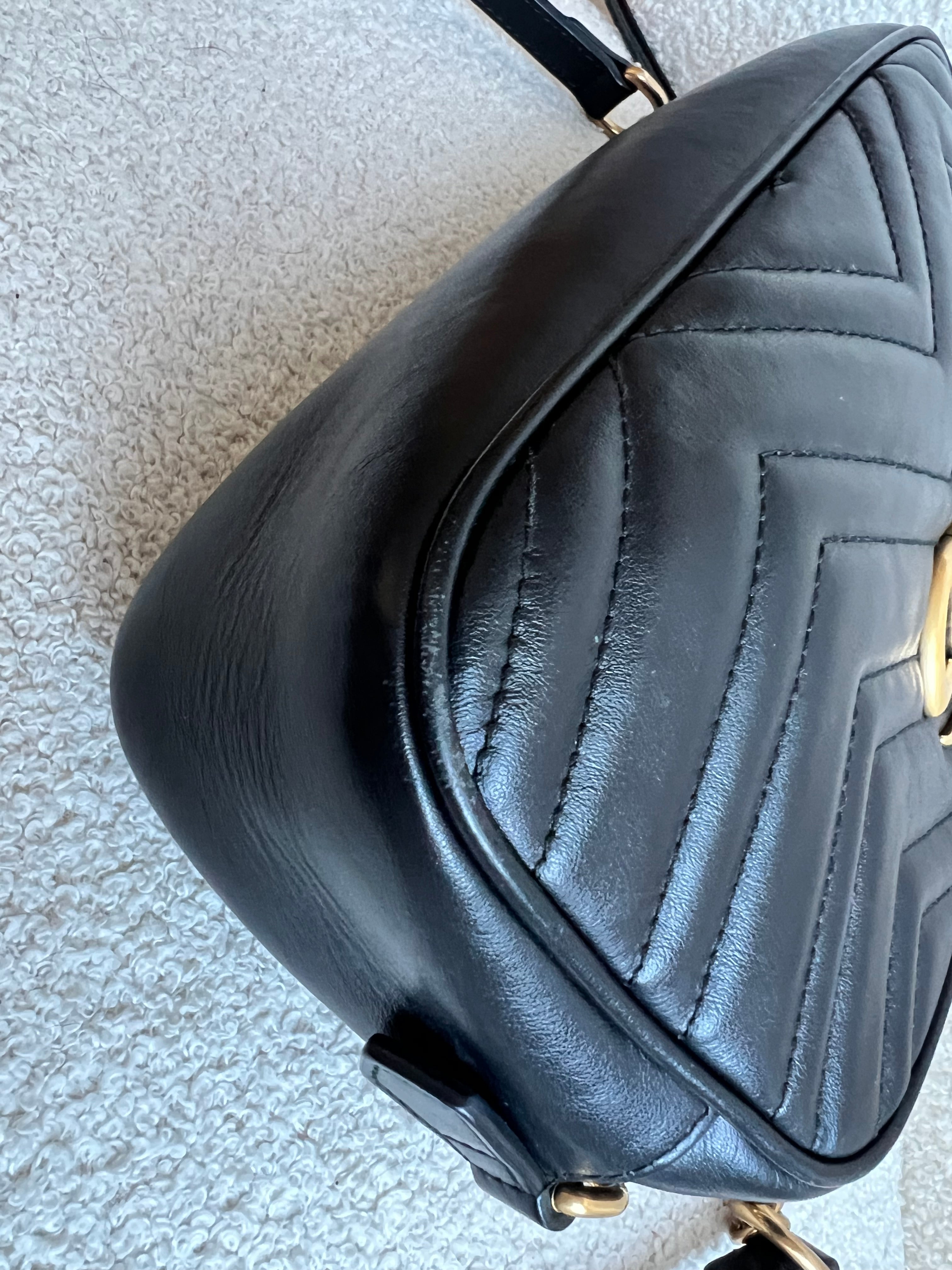 Gucci GG Black Marmont Small Shoulder Bag (RRP £1440)