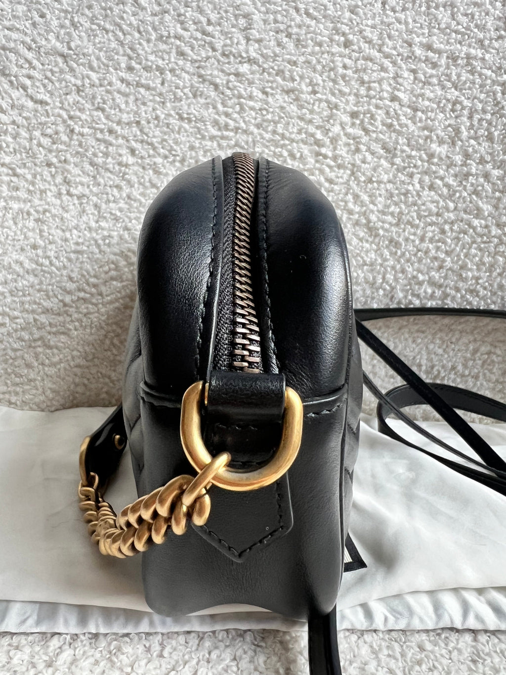 Gucci GG Black Marmont Mini Shoulder Bag (RRP £1,360)