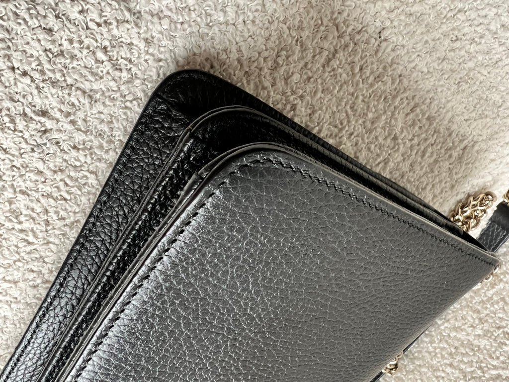 Gucci Interlocking GG Black Small Shoulder Bag