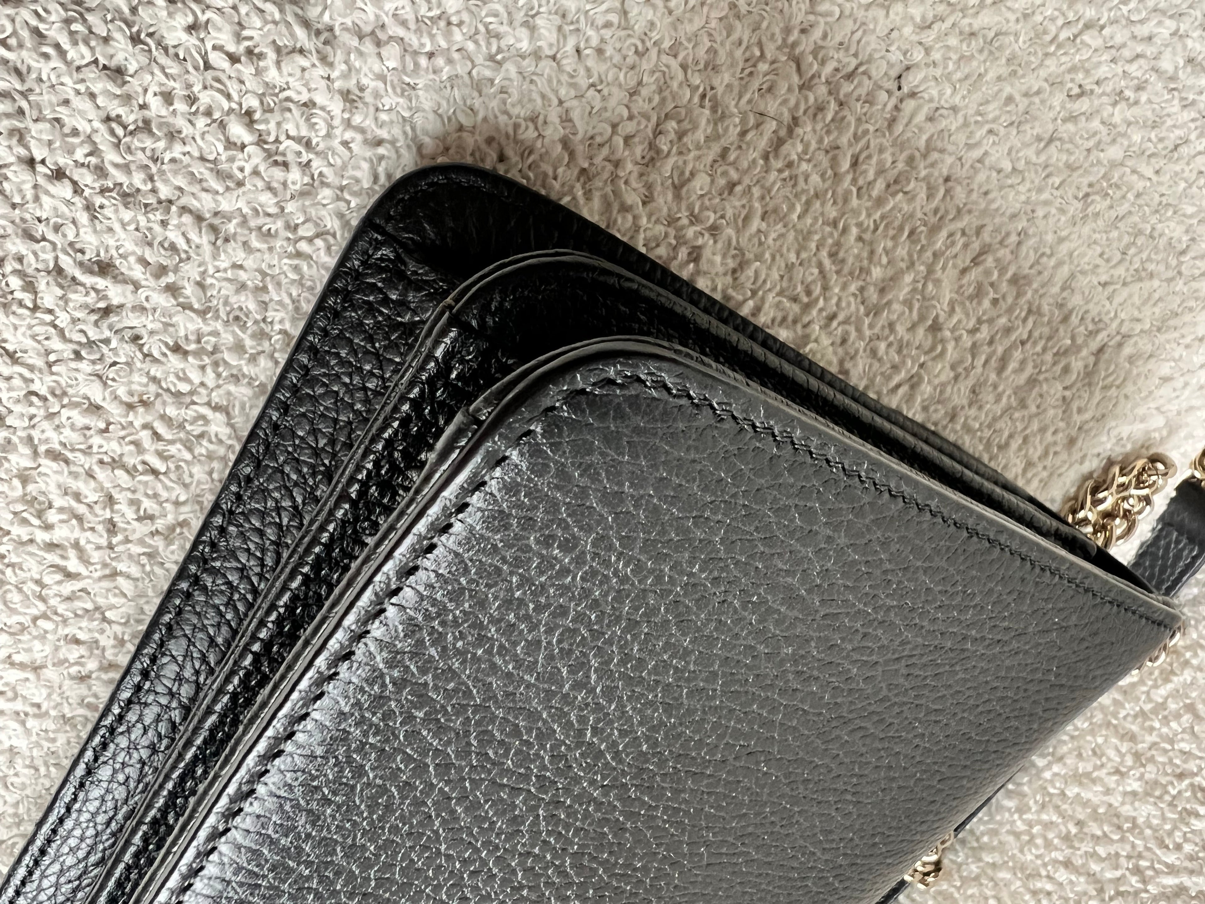 Gucci Interlocking GG Black Small Shoulder Bag