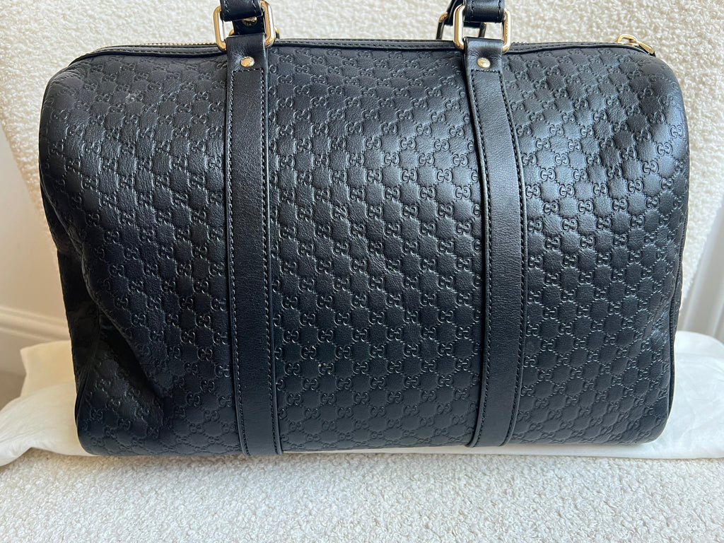 Gucci Black Guccissima Large Boston Joy (RRP £1250)