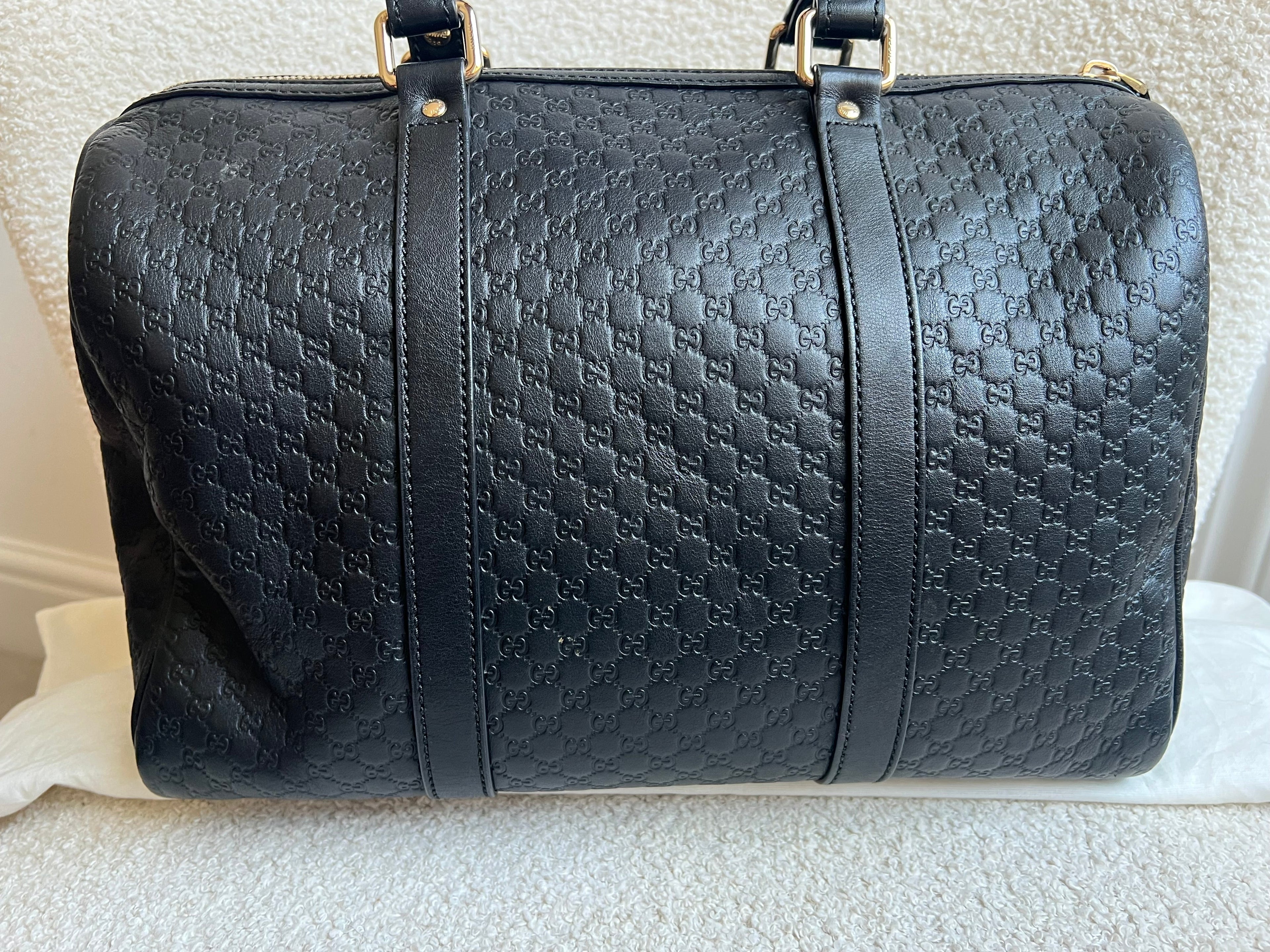 Gucci Black Guccissima Large Boston Joy (RRP £1250)