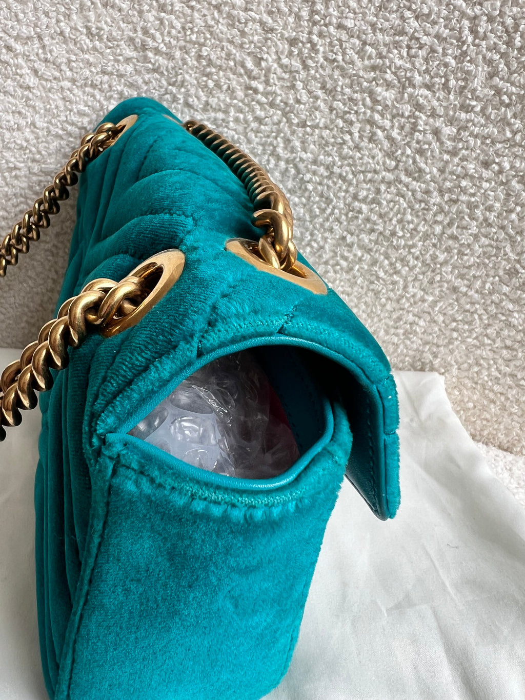 Gucci GG Mini Velvet Marmont Mini Shoulder Bag (RRP £1295)