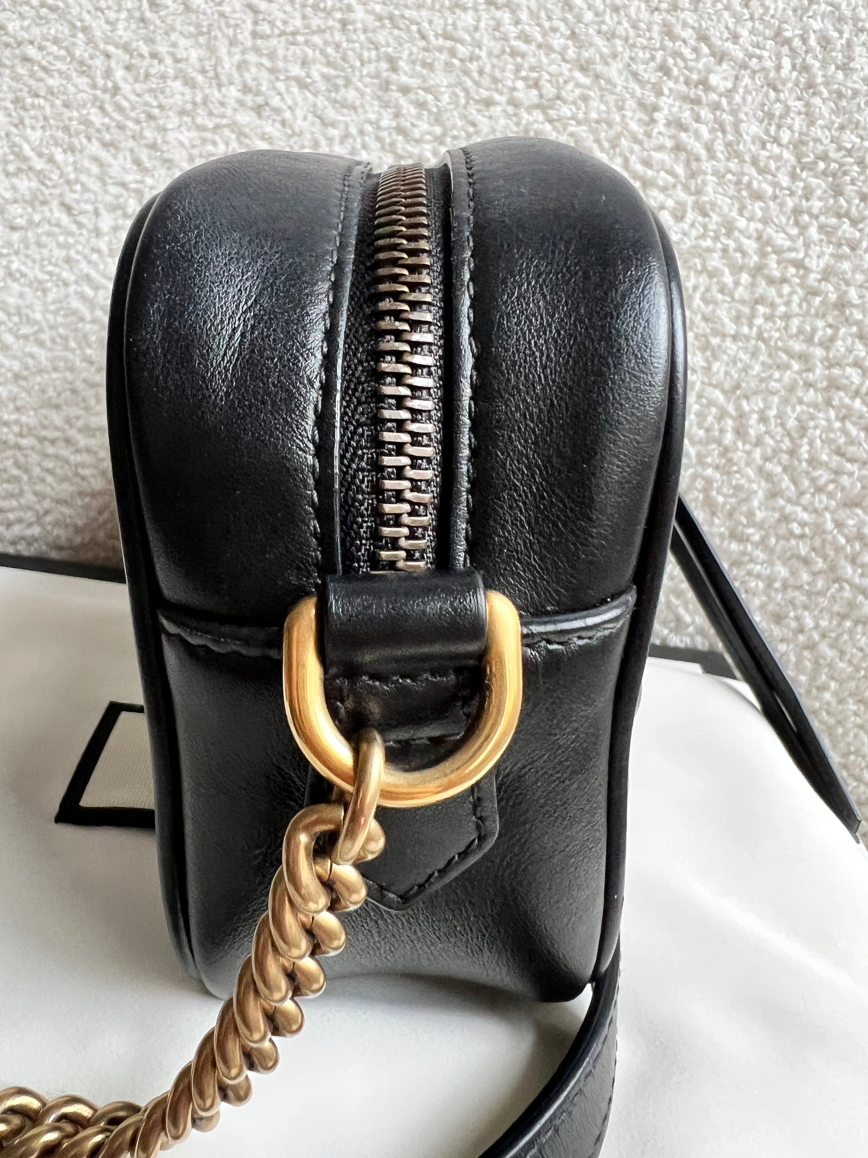 Gucci GG Black Marmont Mini Shoulder Bag (RRP £1,360)