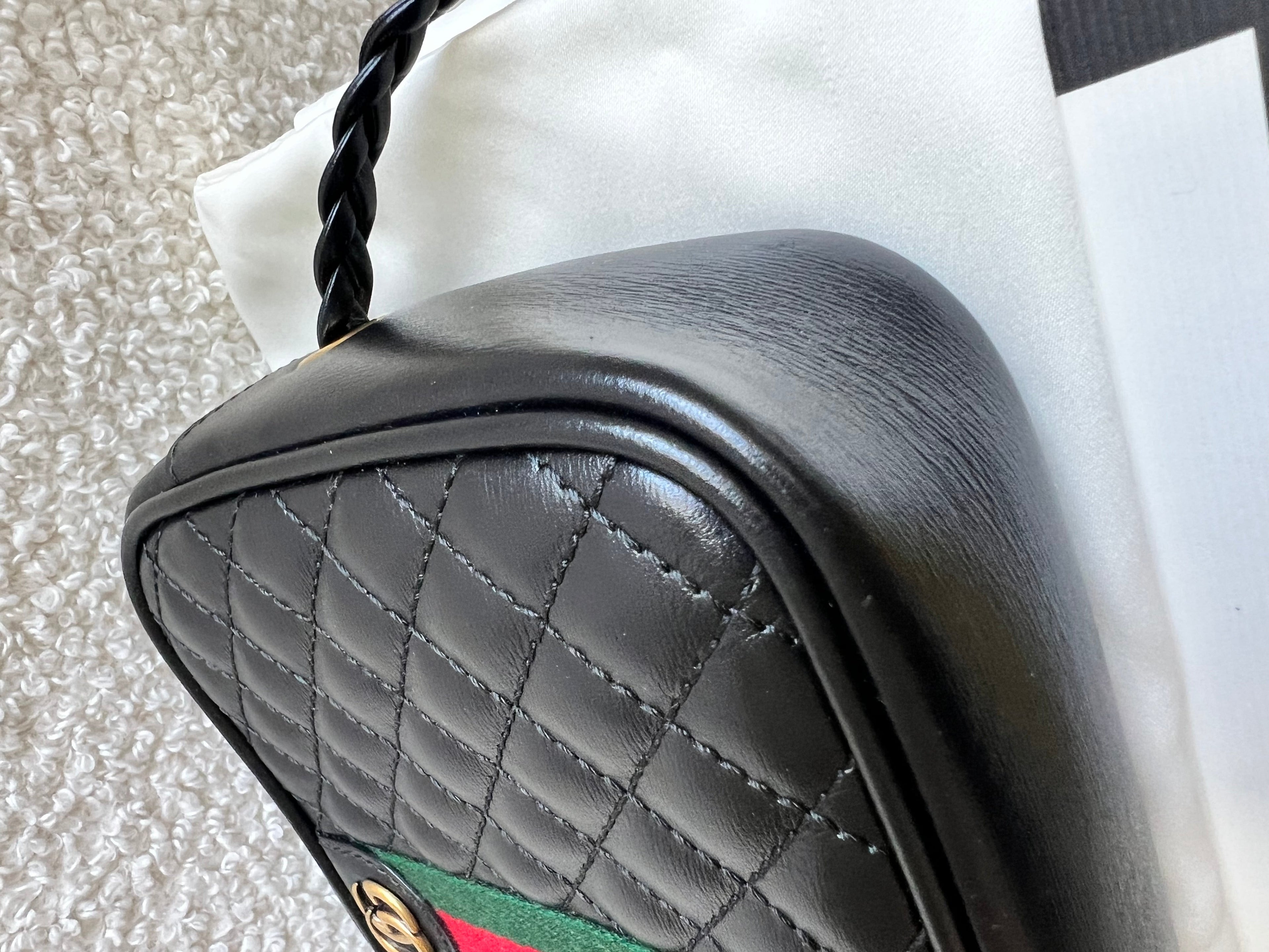 Gucci Mini Black Trapuntata Camera Bag