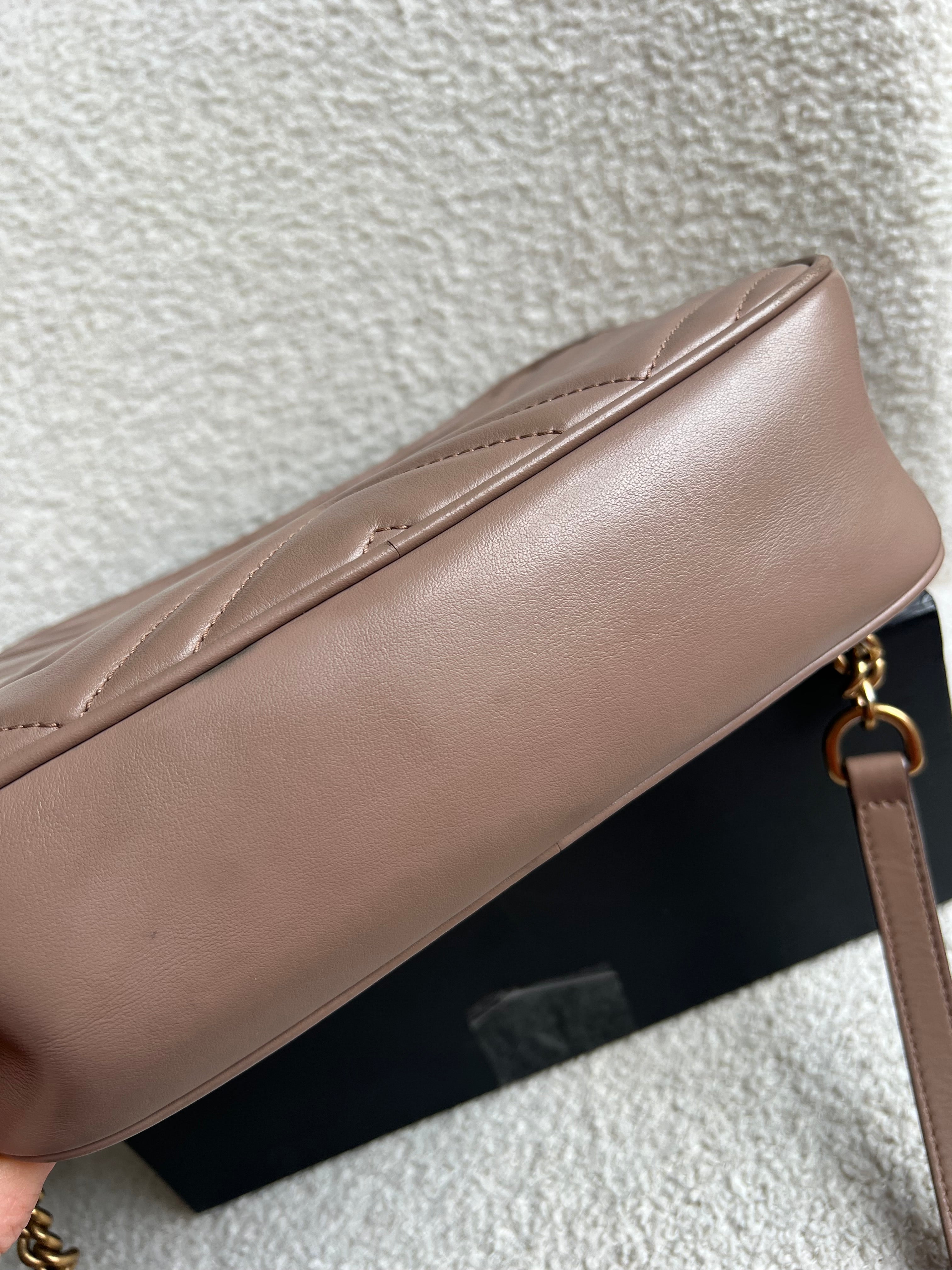 Gucci GG Marmont Dusty Pink Small Shoulder Bag (RRP £1440)