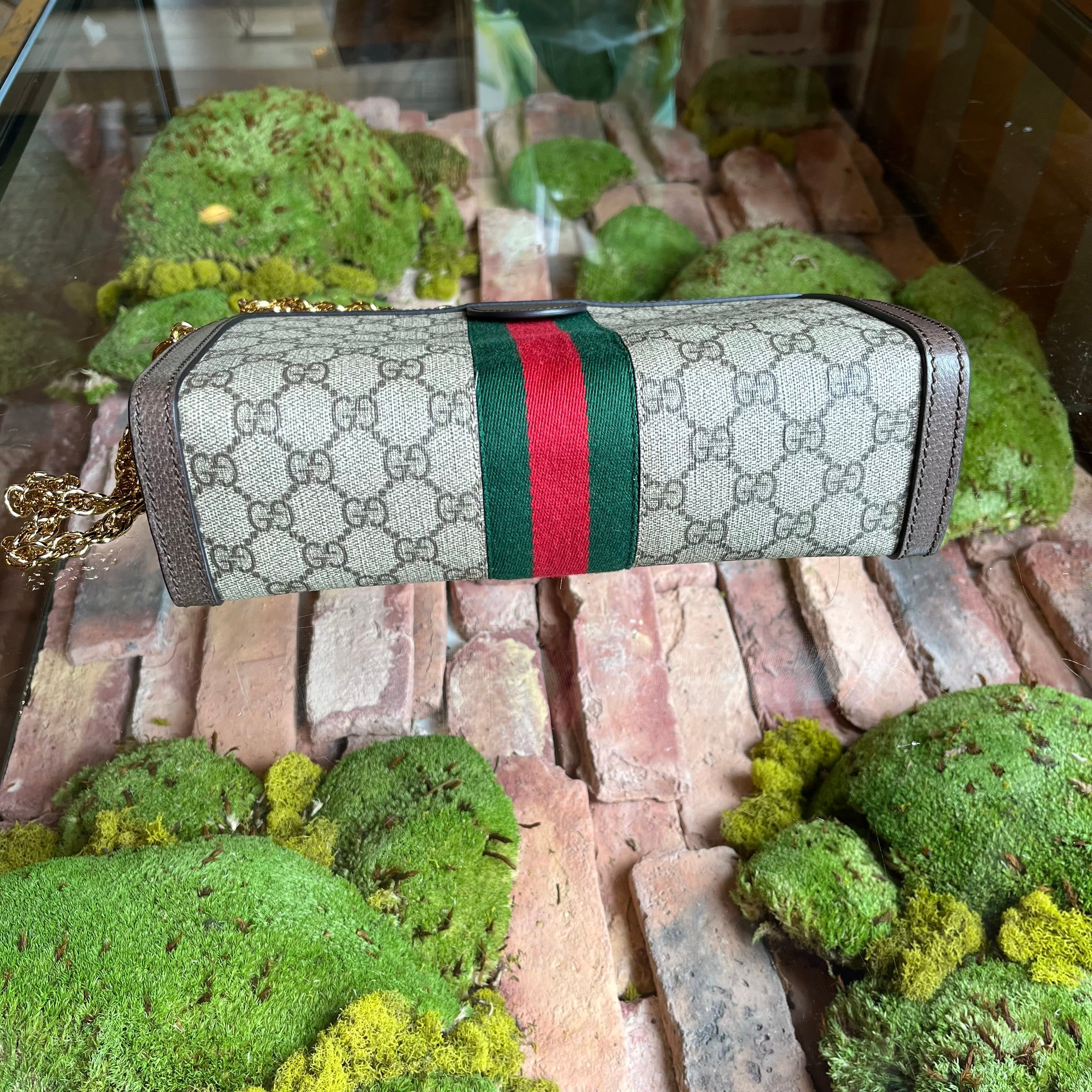 GUCCI Ophidia GG Medium Monogram Canvas Shoulder Bag
