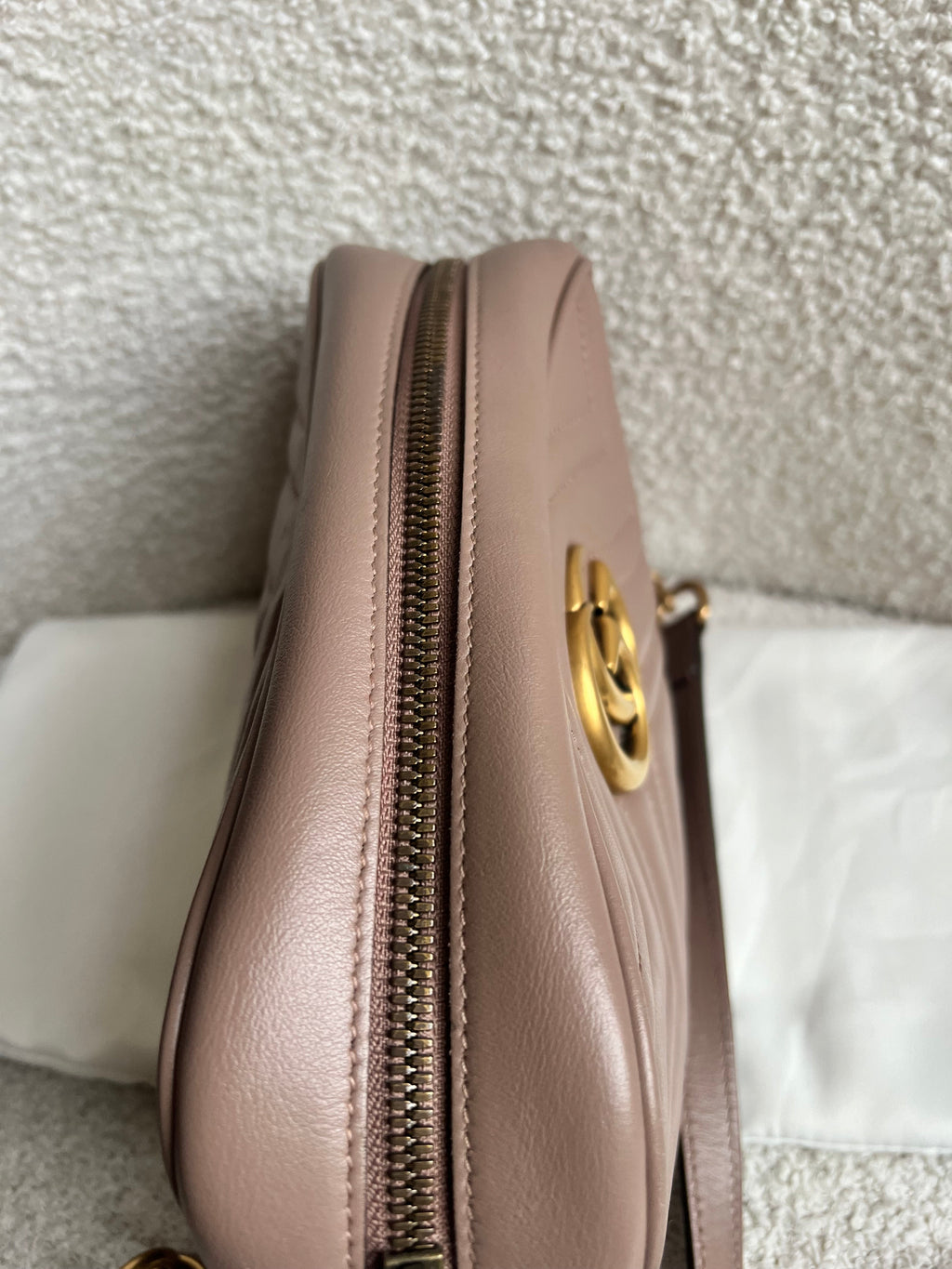 Gucci GG Marmont Dusty Pink Small Shoulder Bag (RRP £1440)