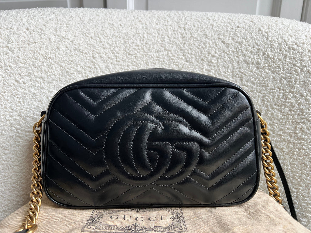 Gucci GG Black Marmont Small Shoulder Bag (RRP £1440)