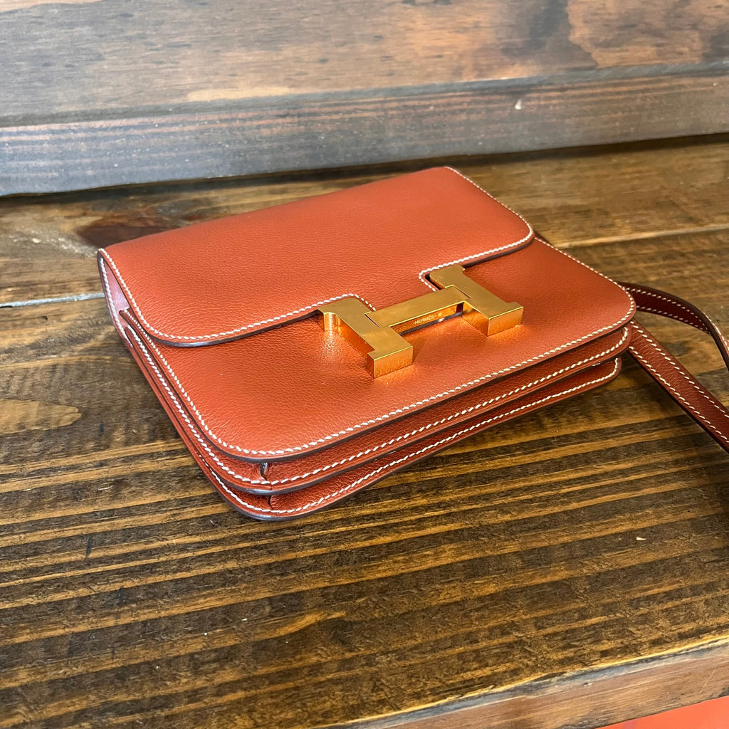 HERMES Constance 18 Evercolor Shoulder Bag