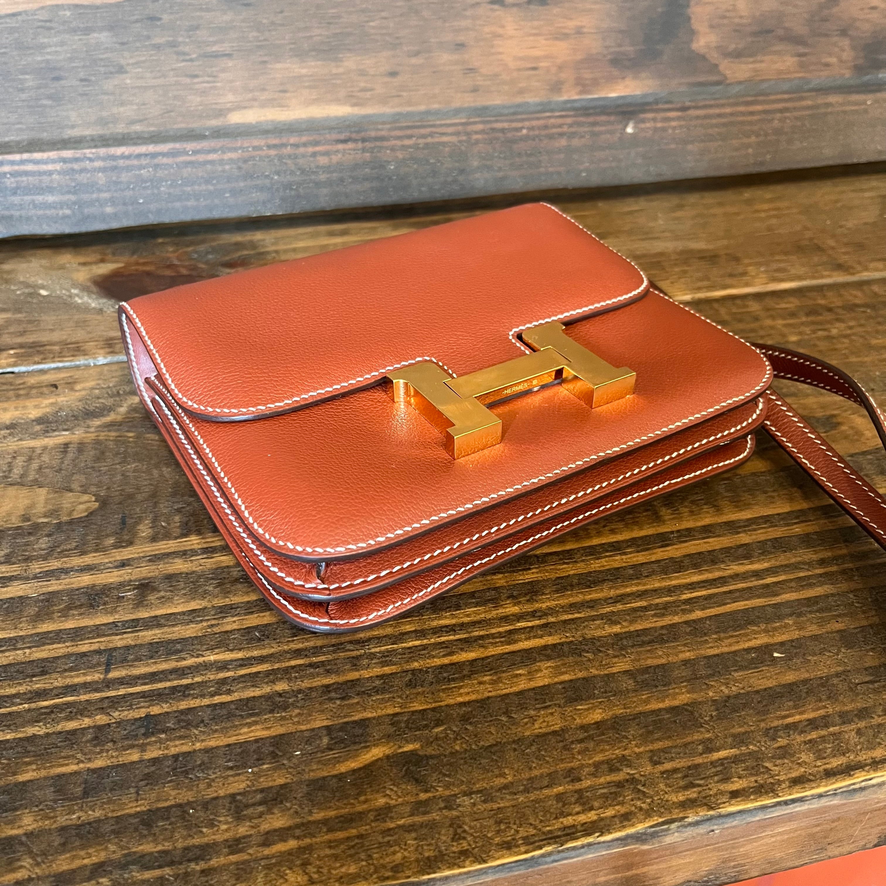 HERMES Constance 18 Evercolor Shoulder Bag