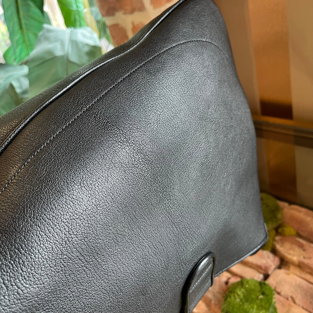 GUCCI Aphrodite Black Leather Hobo Bag