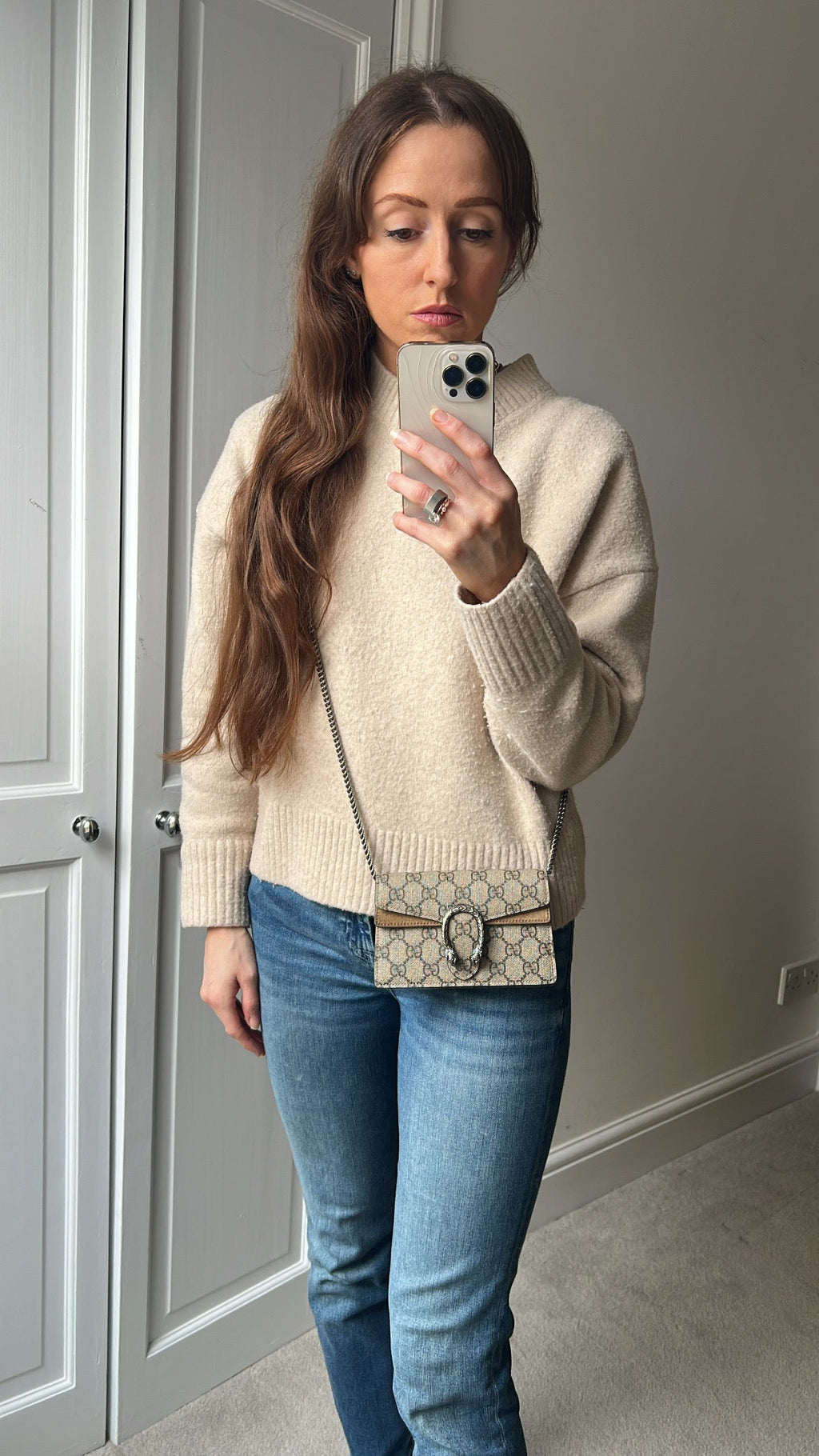 Gucci Dionysus GG Supreme Super Mini Shoulder Bag (RRP £890)