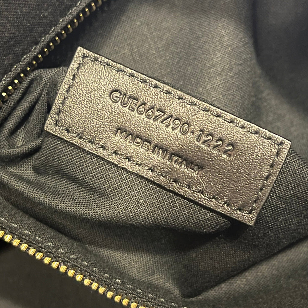 SAINT LAURENT Le Raffia Naturel Raffia Shoulder Bag