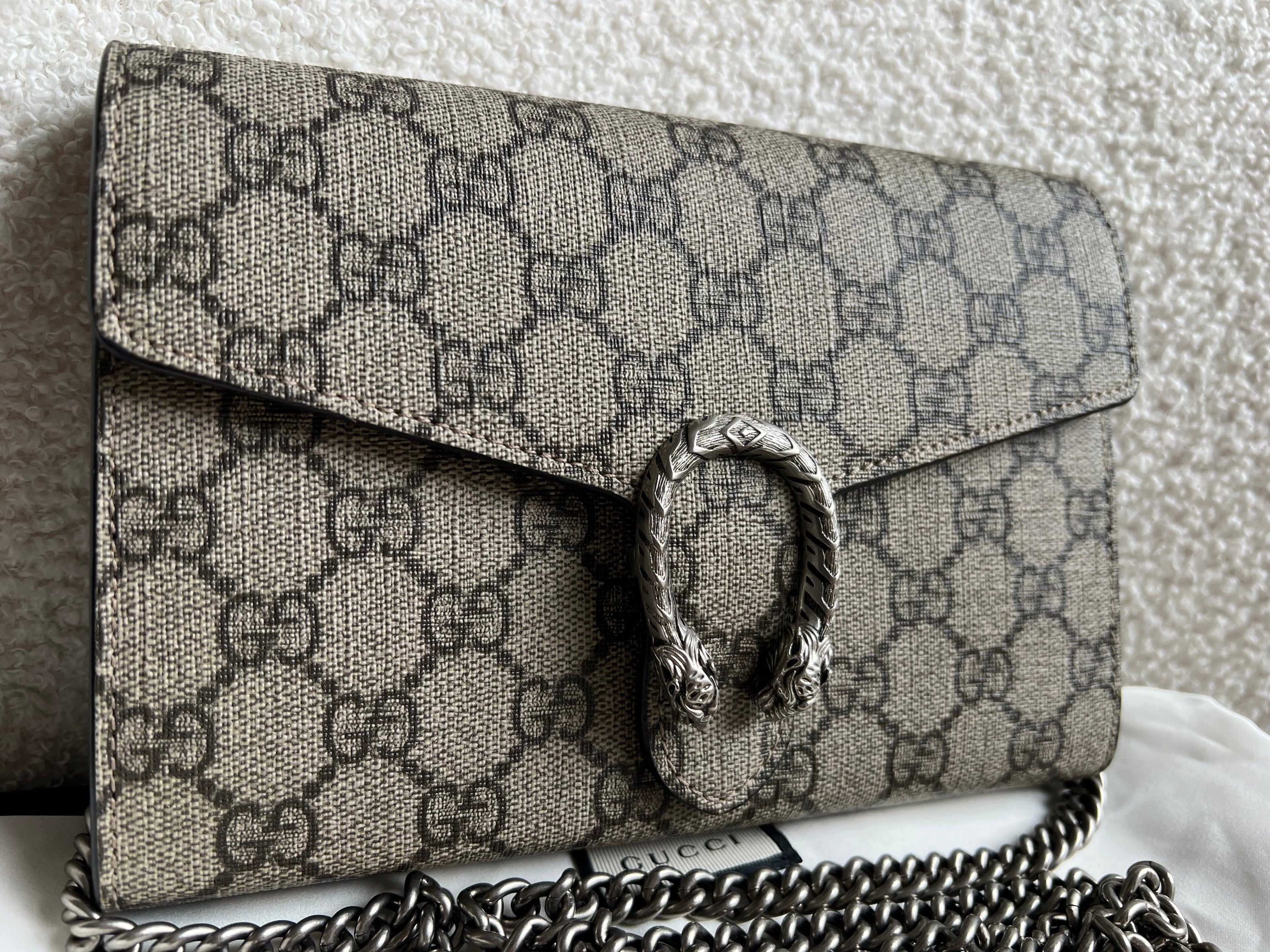 Gucci Dionysus GG Supreme Chain Wallet (RRP £1400)
