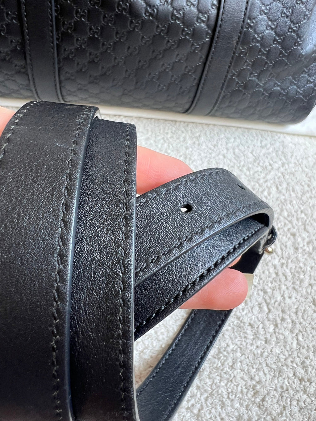Gucci Black Guccissima Large Boston Joy (RRP £1250)