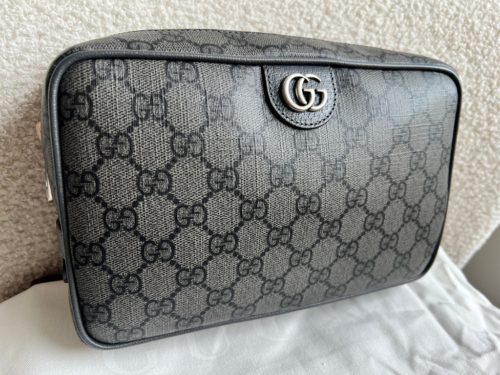 Gucci Grey / Black Supreme Toiletries Bag (RRP £575)