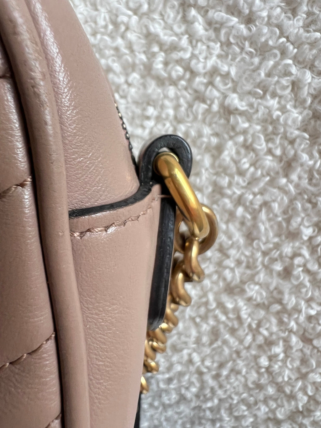 Gucci GG Marmont Dusty Pink Small Shoulder Bag (RRP £1440)