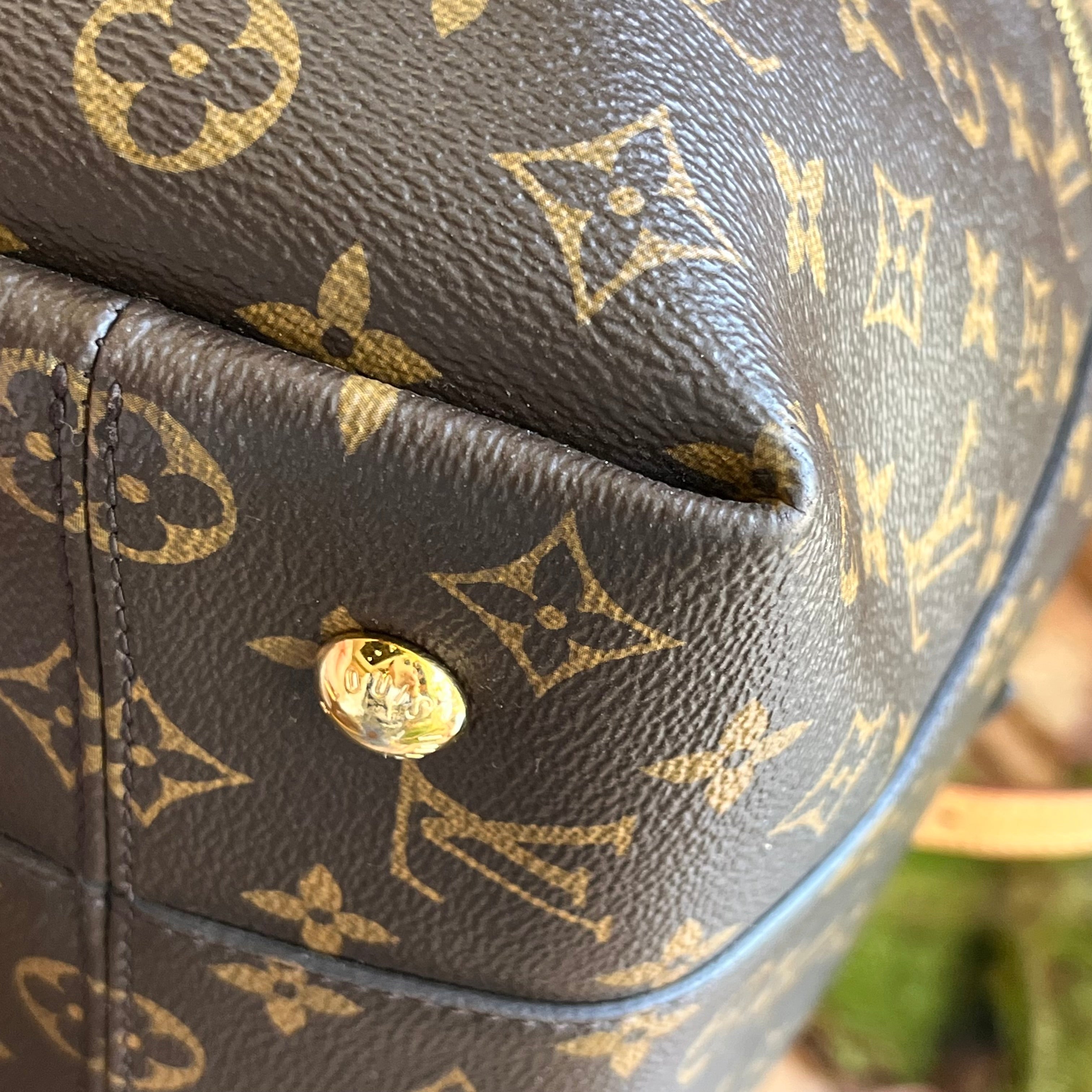 LOUIS VUITTON Melie Brown Monogram Hobo Canvas