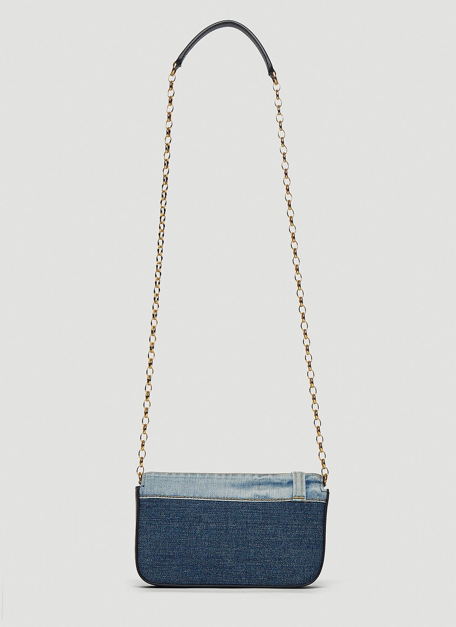DOLCE & GABBANA DG GIRLS PATCHWORK DENIM CHAIN BAG
