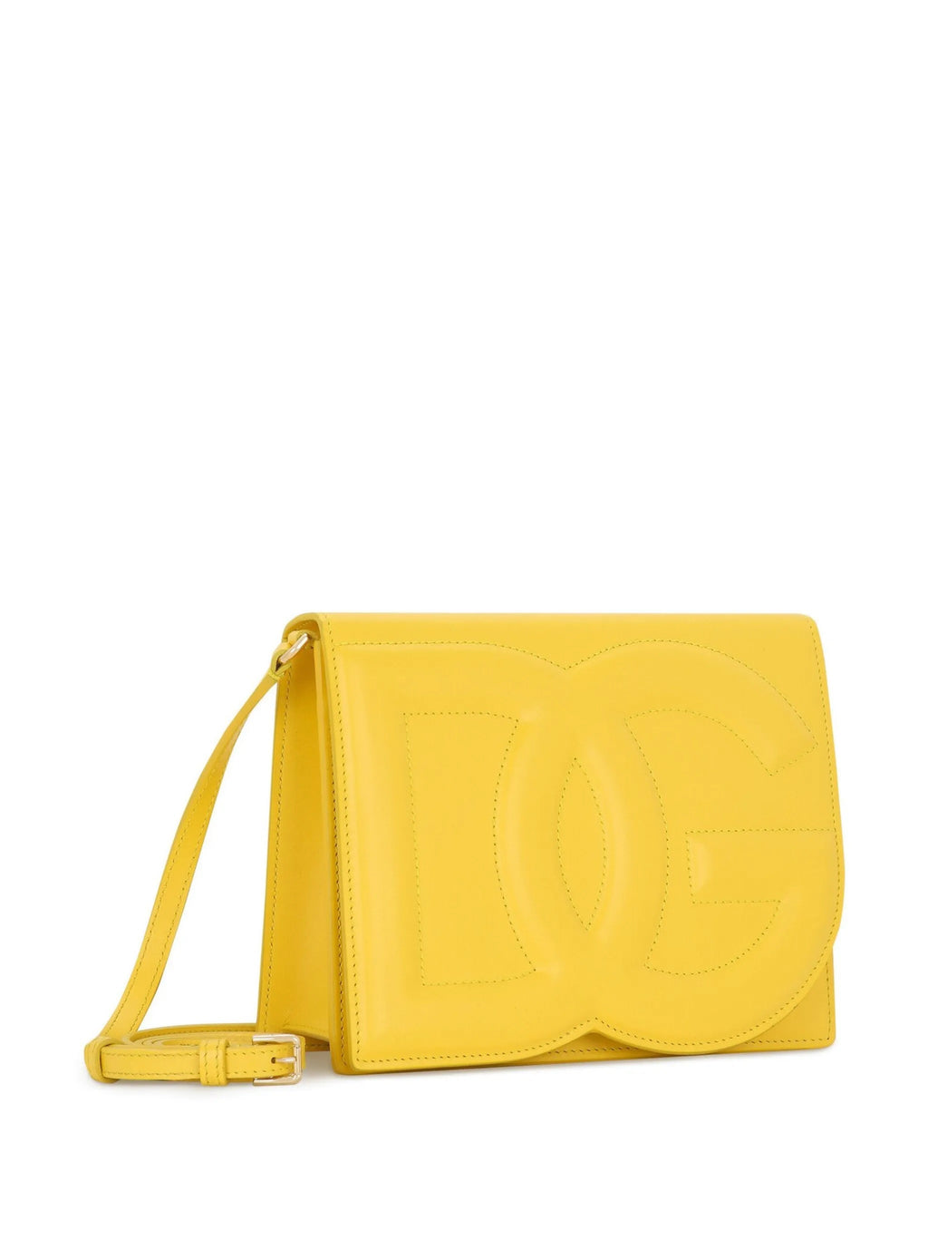 DOLCE & GABBANA DG LOGO CALFSKIN LEATHER CROSSBODY BAG