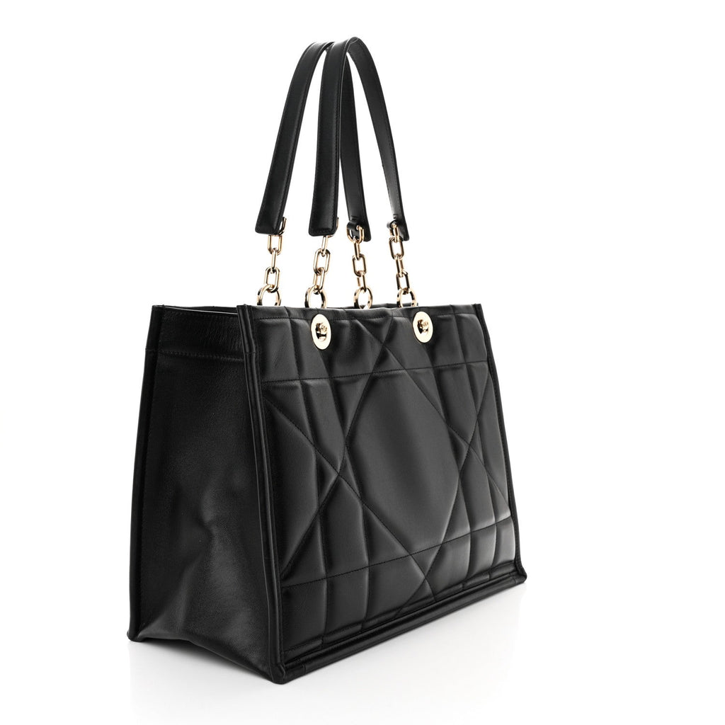 DIOR CALFSKIN ARCHICANNAGE ESSENTIAL LARGE TOTE BAG