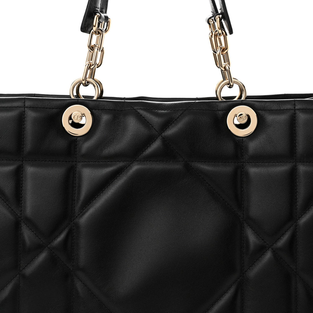 DIOR CALFSKIN ARCHICANNAGE ESSENTIAL LARGE TOTE BAG