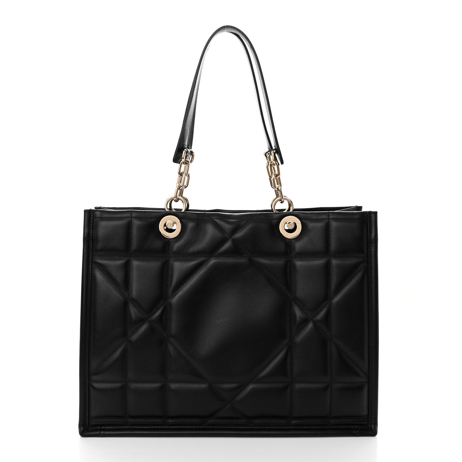 DIOR CALFSKIN ARCHICANNAGE ESSENTIAL LARGE TOTE BAG