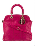 DIOR QUILTED LEATHER CANNAGE GRANVILLE BAG