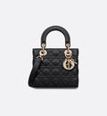 DIOR CANNAGE CALFSKIN LEATHER SMALL LADY DIOR BAG