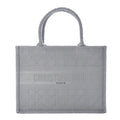 DIOR EMBROIDERED CANNAGE MEDIUM BOOK TOTE BAG