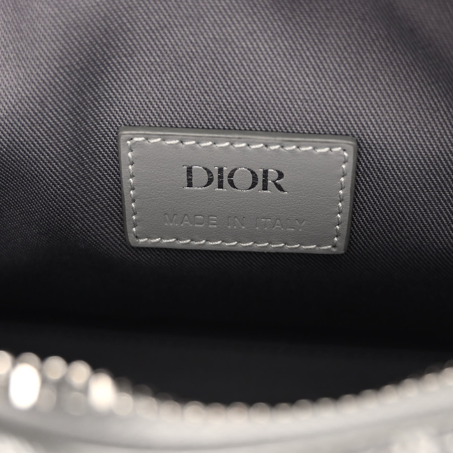 DIOR COATED CANVAS CD DIAMOND LINGOT TOLIETRY POUCH