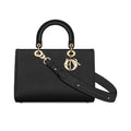 CHRISTIAN DIOR GRAINED CALFSKIN LARGE LADY DIOR BAG