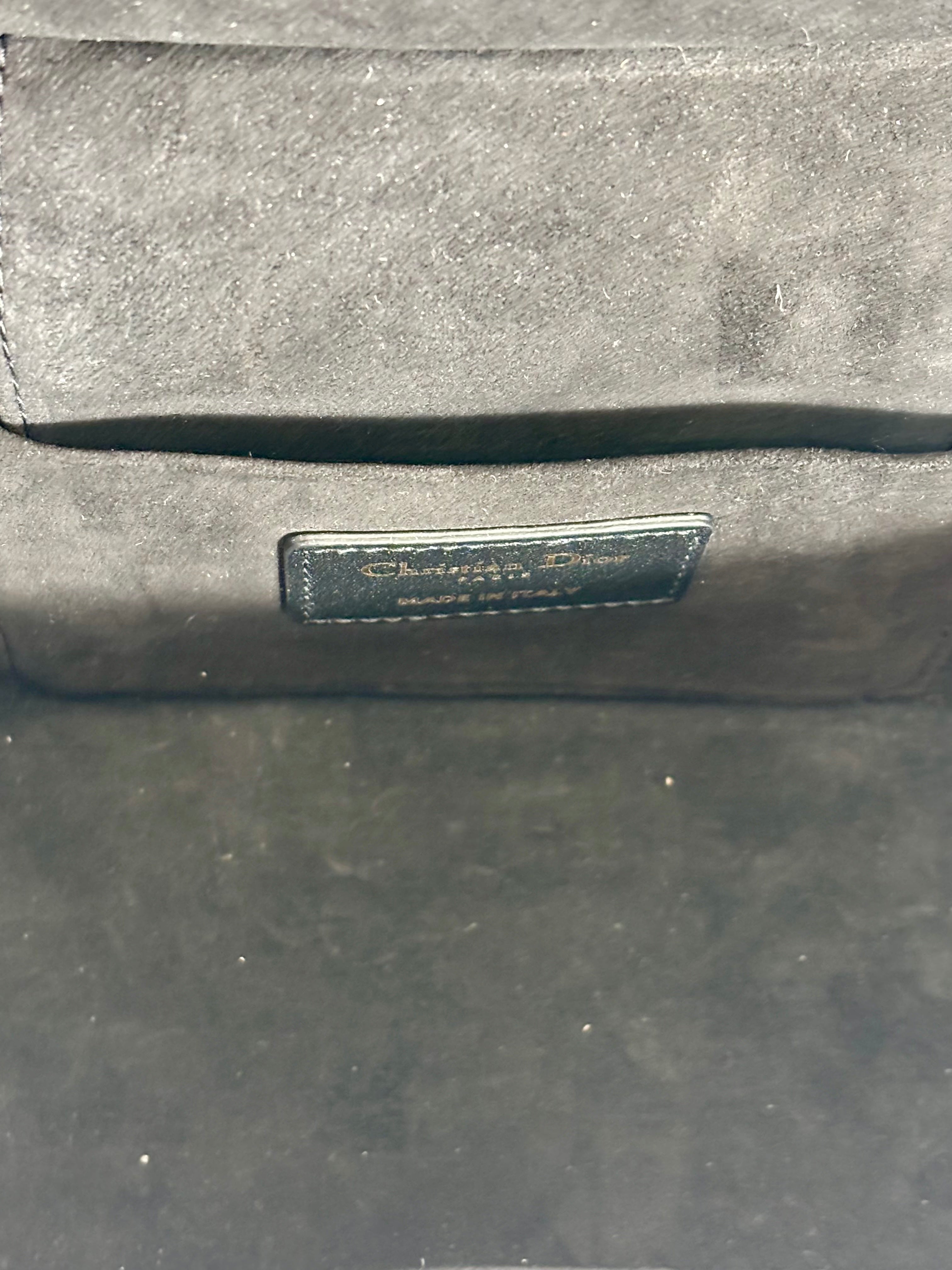 DIOR LAMBSKIN LEATHER CANNAGE SMALL DIORTRAVEL VANITY CASE