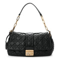 DIOR LAMBSKIN CANNAGE NEW LOCK SHOULDER BAG