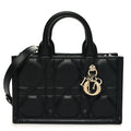 DIOR MACROCANNAGE CALFSKIN MINI DIOR BOOK TOTE BAG