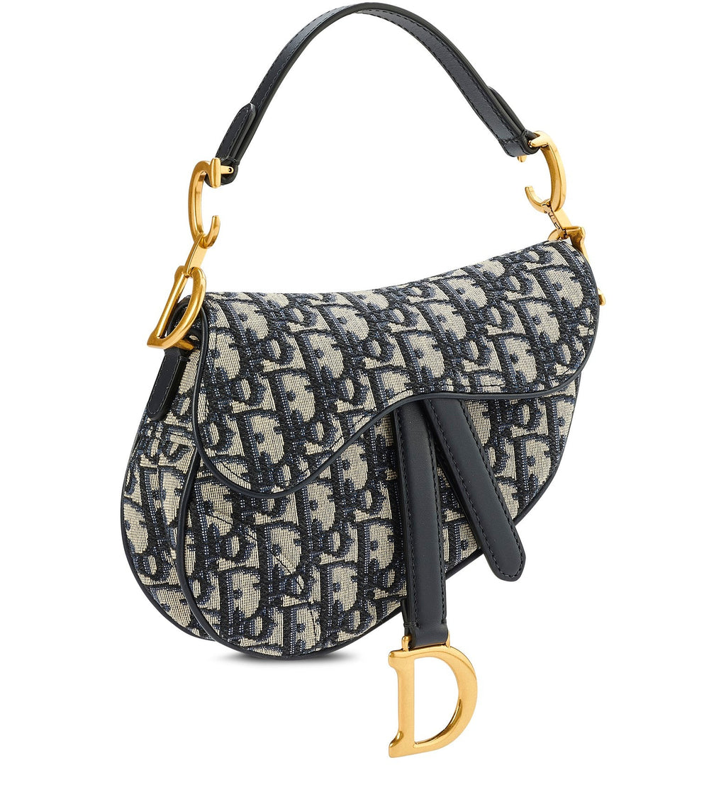 DIOR OBLIQUE JACQUARD MINI SADDLE BAG