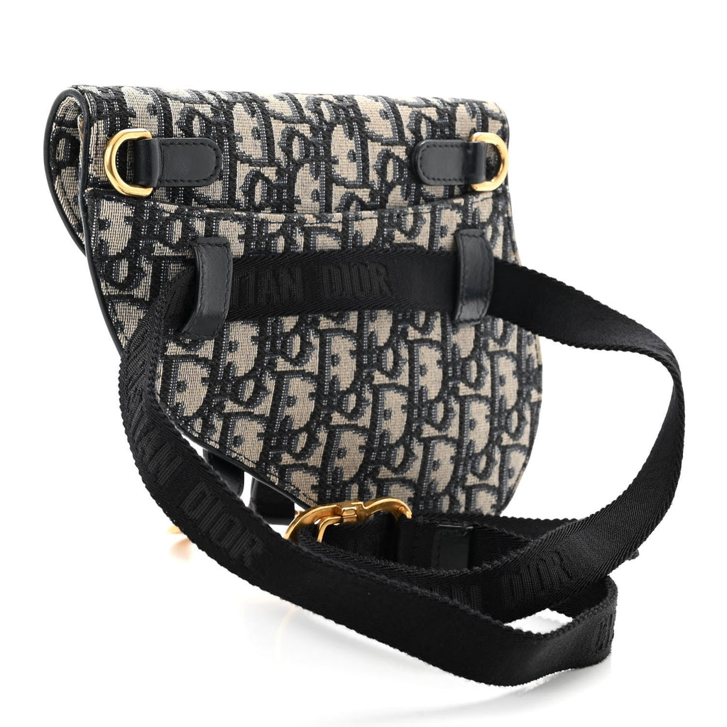 CHRISTIAN DIOR OBLIQUE SADDLE BELT BAG