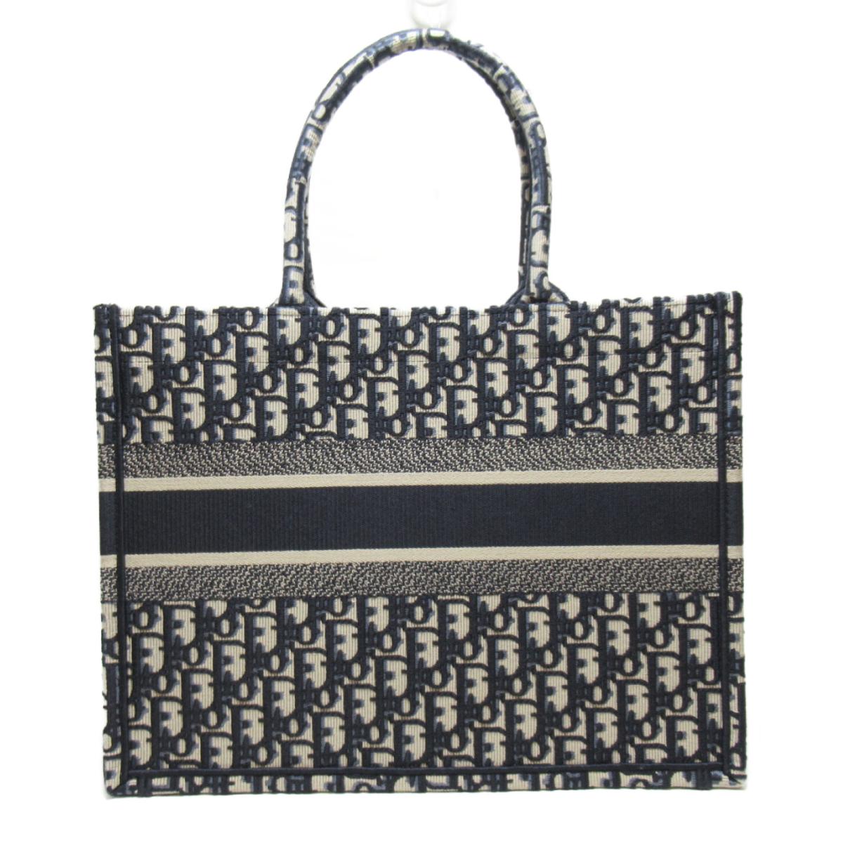 DIOR SMALL BOOK TOTE OBLIQUE EMBROIDERY