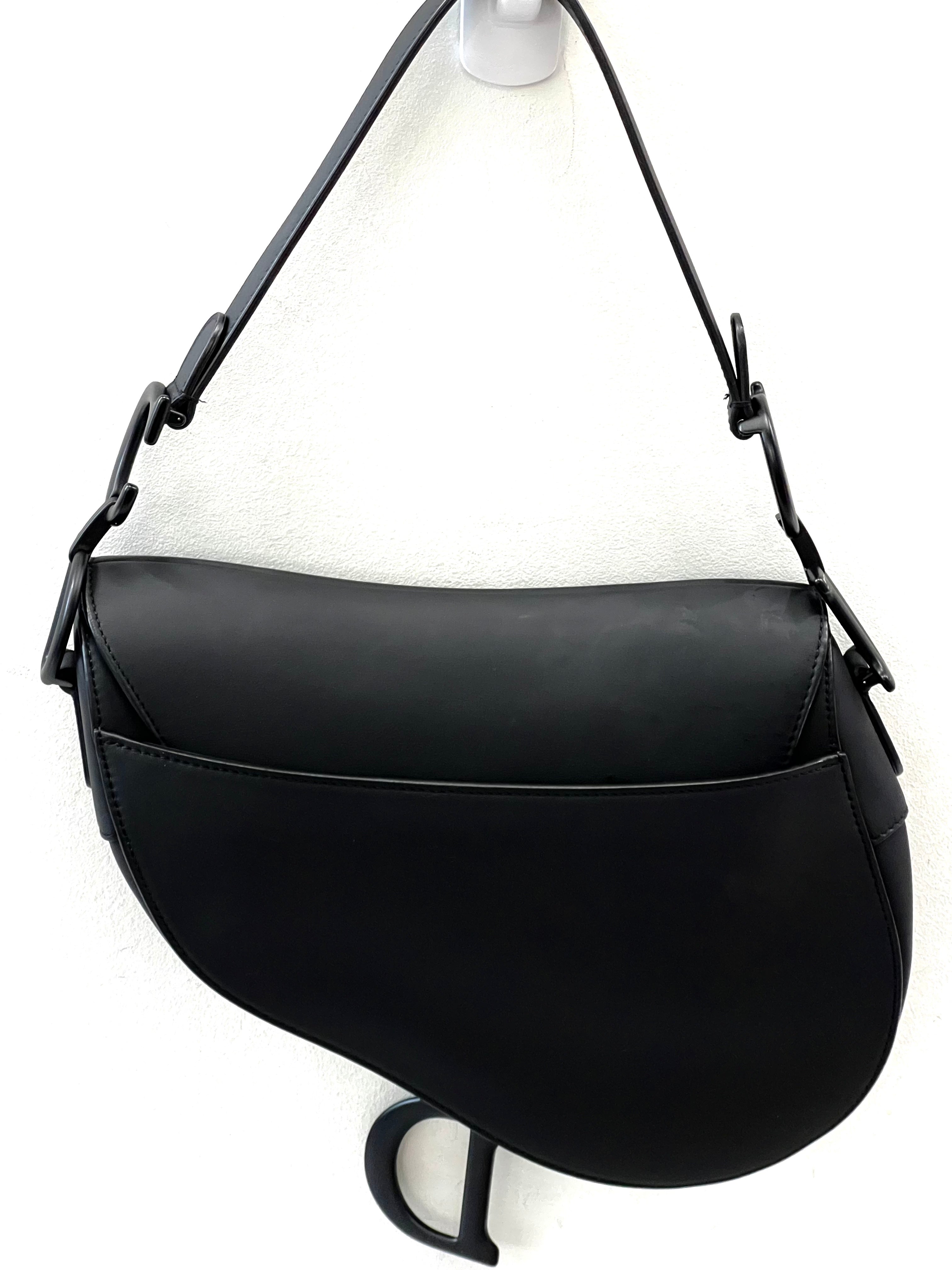 CHRISTIAN DIOR ULTRA MATT CALFSKIN SADDLE BAG